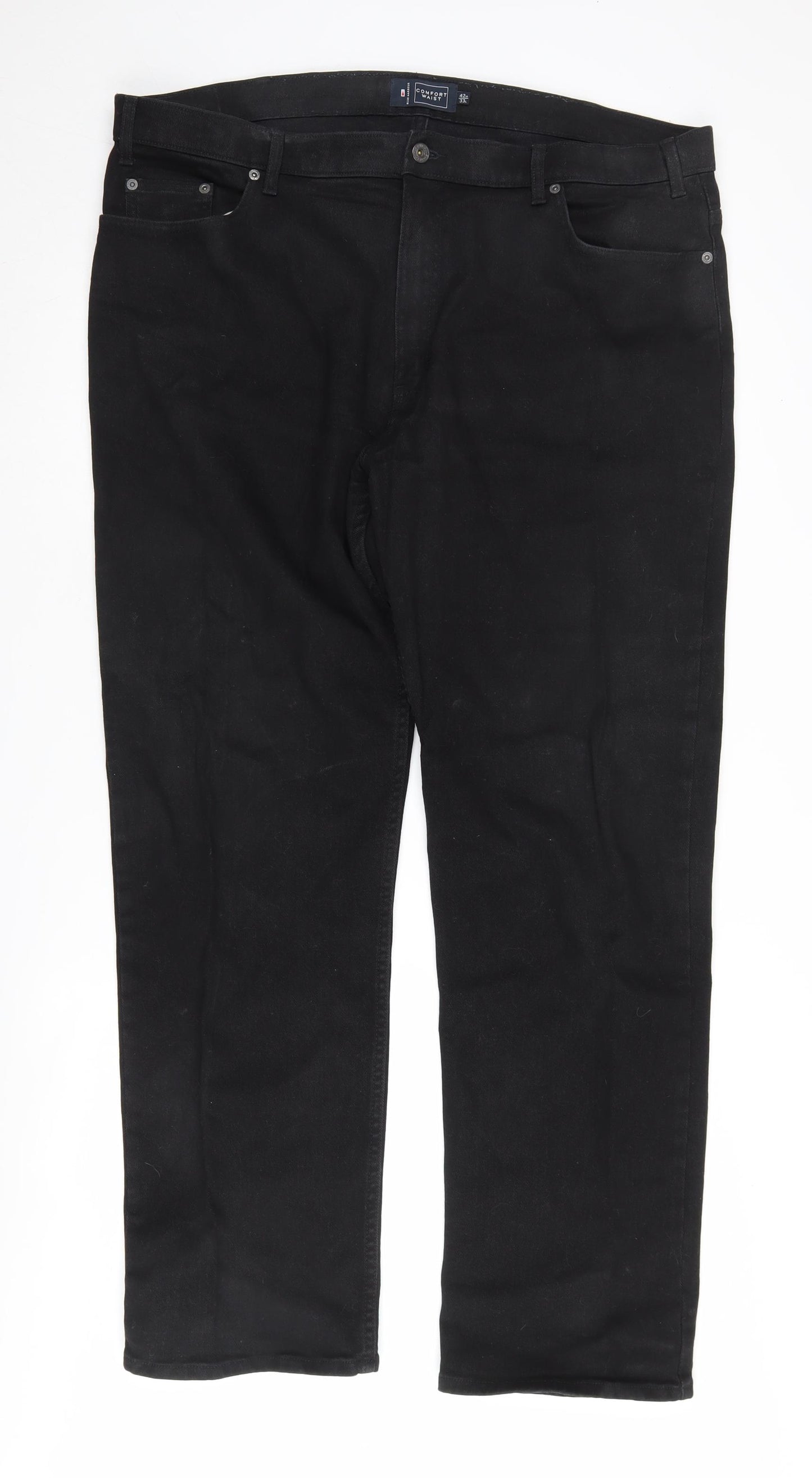 Marks and Spencer Men's Black Straight Jeans Size 42