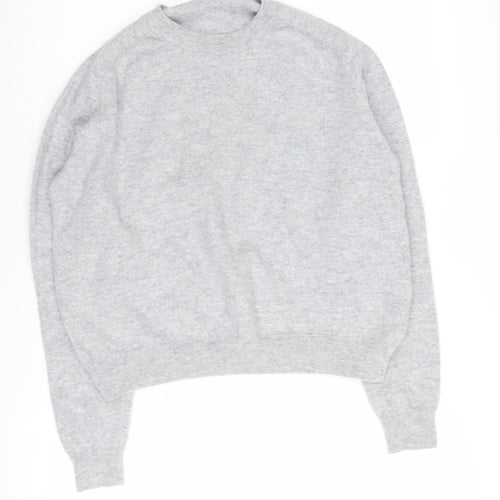 L.K. Bennett Women's Grey Wool Cashmere Pullover Jumper L