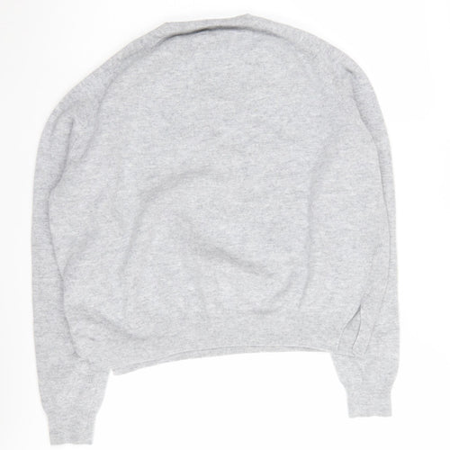 L.K. Bennett Women's Grey Wool Cashmere Pullover Jumper L