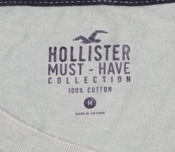 Hollister Men’s Medium Green Cotton Crew Neck T-Shirt