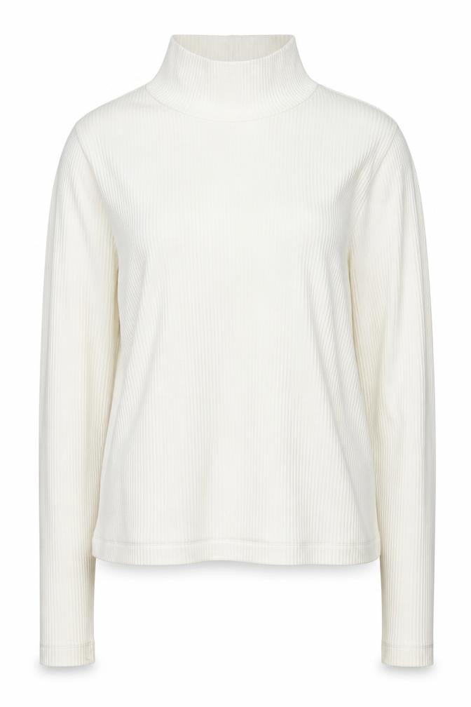 Front view of Zara Women's Ivory High Neck jumper, size 12