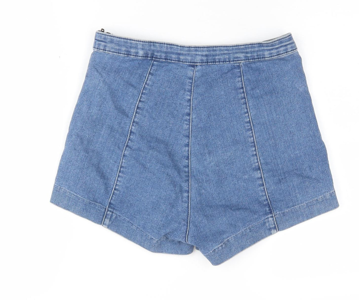 H&M Women's Blue Denim Shorts - Size 8