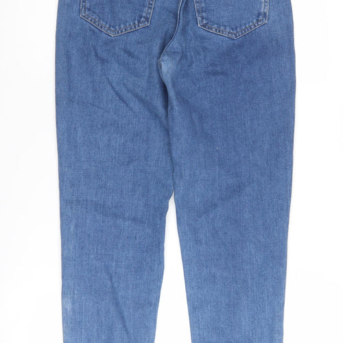 Pull & Bear Women's Blue Sequin Mom Jeans Size 4