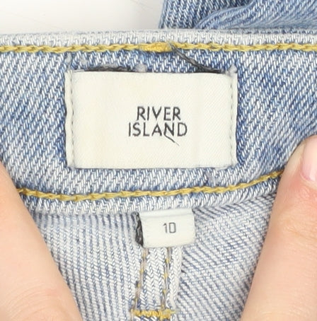 River Island Blue Skinny Jeans Women Size 10