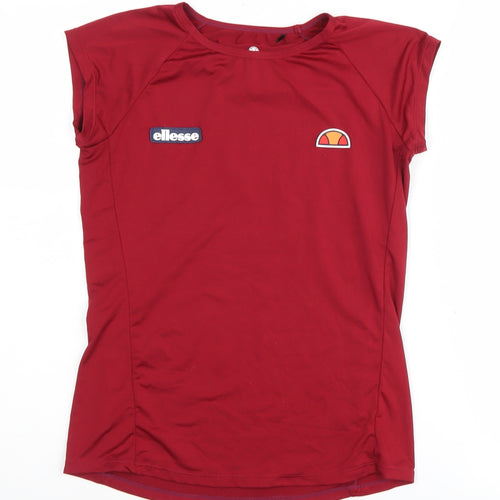 Ellesse Women's Red Athletic Pullover T-Shirt Size 8