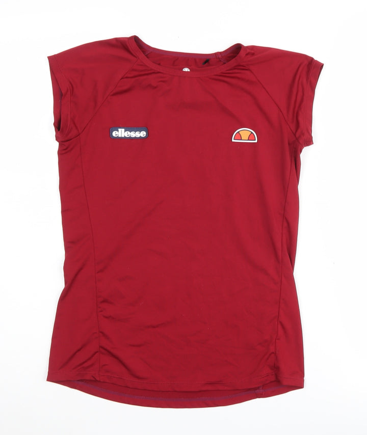 Ellesse Women's Red Athletic Pullover T-Shirt Size 8