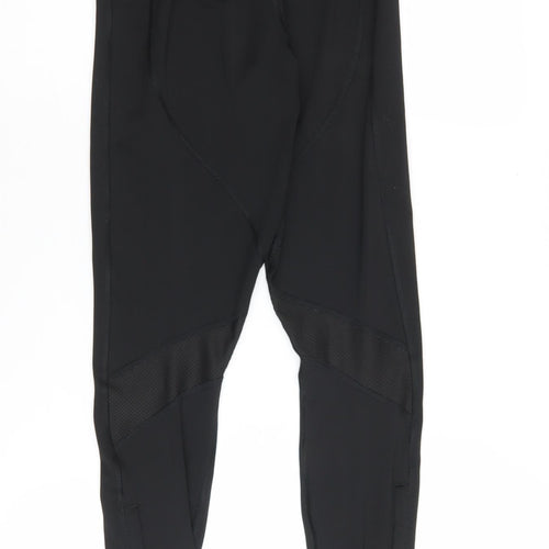 Puma Women's Black Gym Leggings, Size 12, Elastic Waist