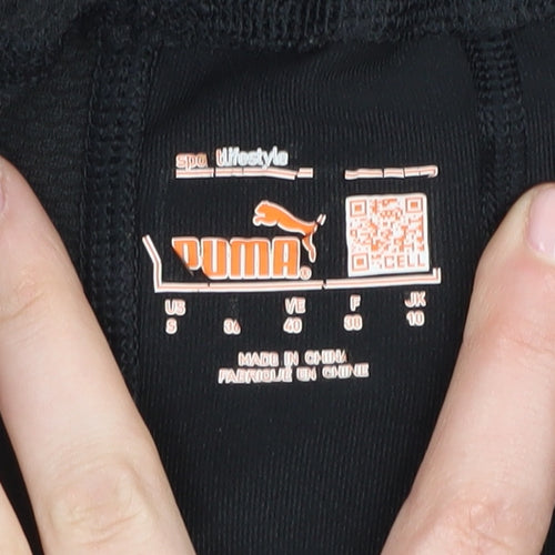 Puma Women's Black Gym Leggings, Size 12, Elastic Waist