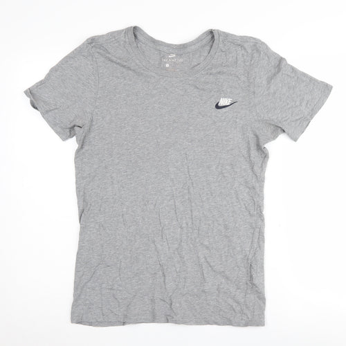 Nike Men's Grey Athletic T-Shirt, Size S, Crew Neck