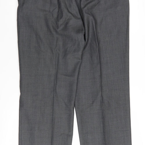 Austin Reed Men's Grey Dress Pants, Size 36, Wool, Pleated