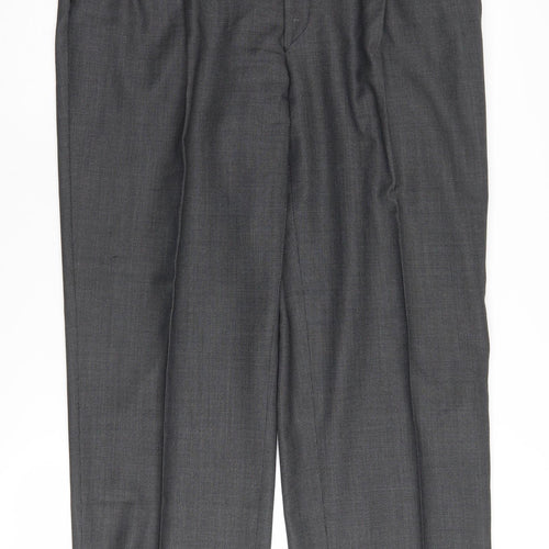 Austin Reed Men's Grey Dress Pants, Size 36, Wool, Pleated