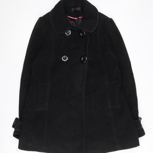 Miss Selfridge Women’s Black Pea Coat Size 10