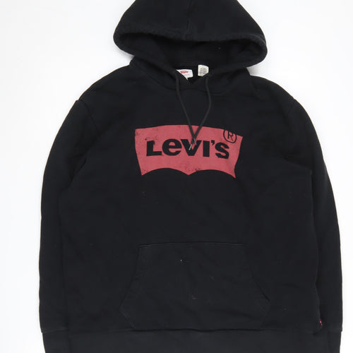 Levi's Men's Black Logo Pullover Hoodie 2XL