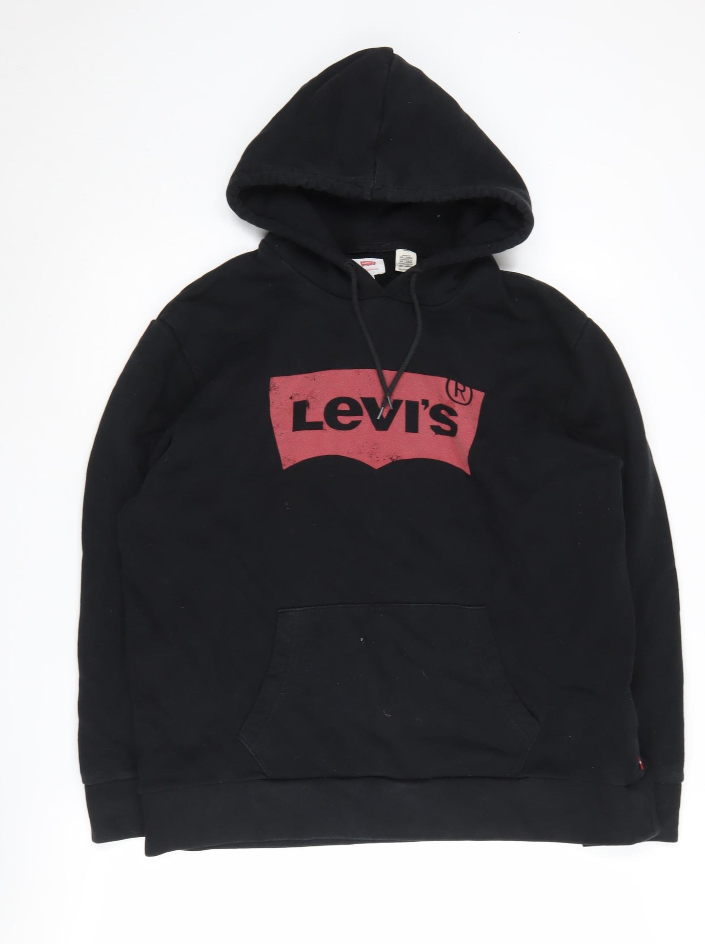 Levi's Men's Black Logo Pullover Hoodie 2XL