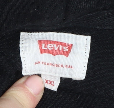 Levi's Men's Black Logo Pullover Hoodie 2XL