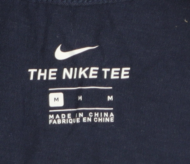 Nike Men's Blue Medium Logo T-Shirt
