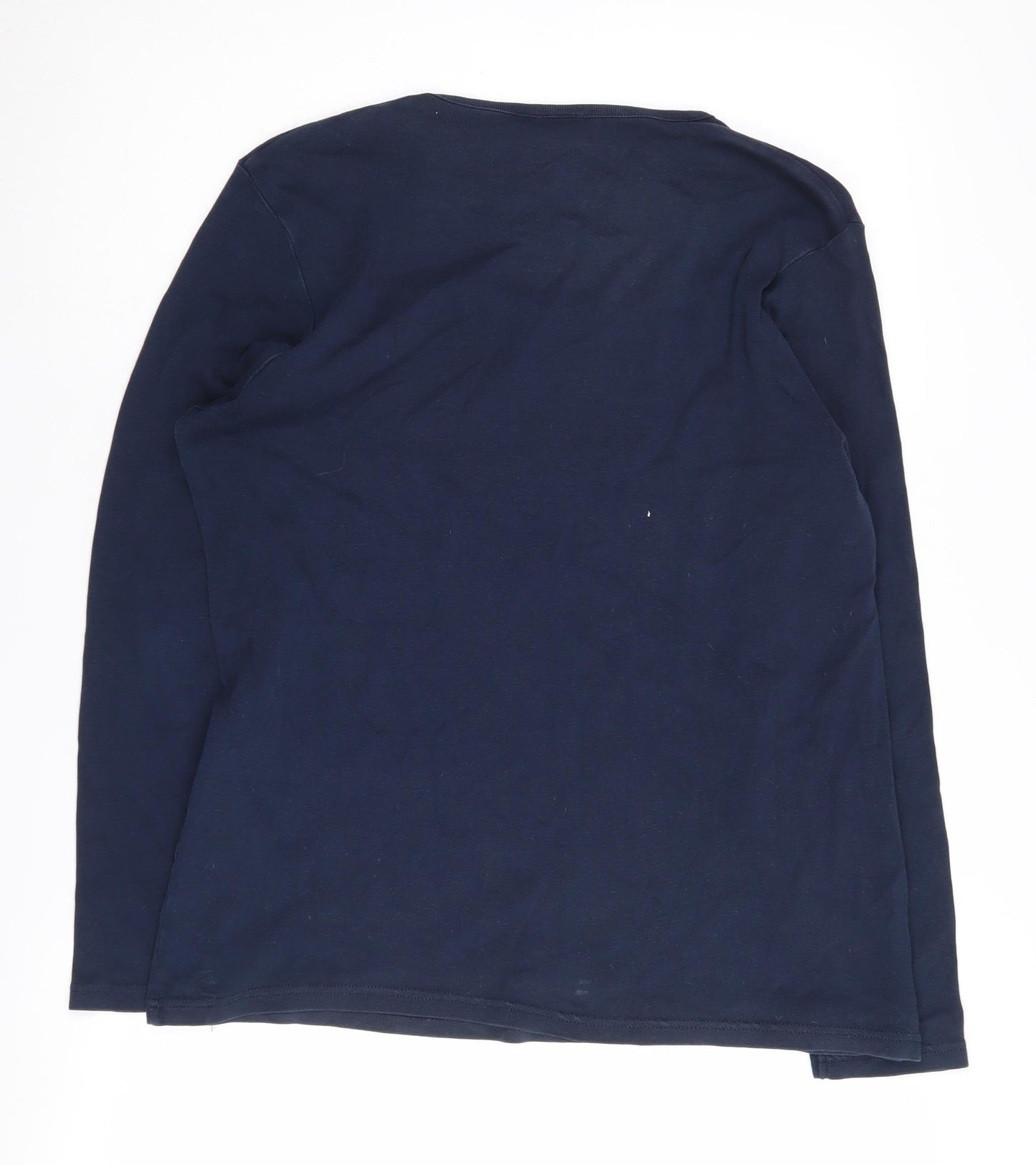 Cotton Traders Women's Blue Jersey Long Sleeve T-Shirt