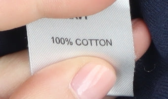 Cotton Traders Women's Blue Jersey Long Sleeve T-Shirt