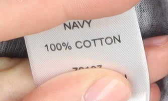 Cotton Traders Womens Blue Butterfly Print T-Shirt Size 16