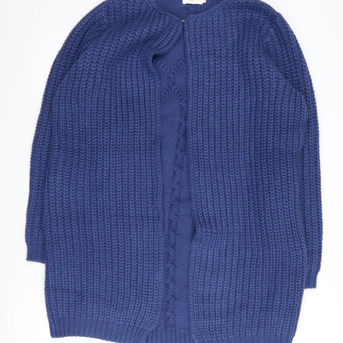 Cotton Traders Women's Blue Cardigan - Size 16