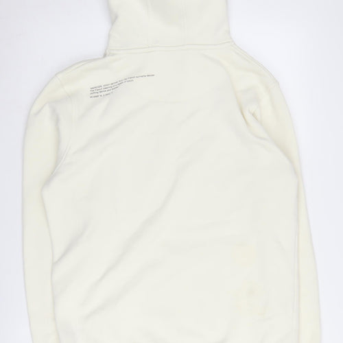 Mercier Men's Ivory Medium Graphic Art Hoodie