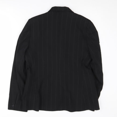 Next Women's Black Pinstripe Suit Jacket Size 14