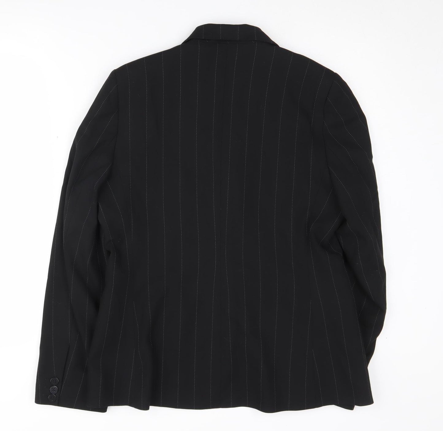 Next Women's Black Pinstripe Suit Jacket Size 14