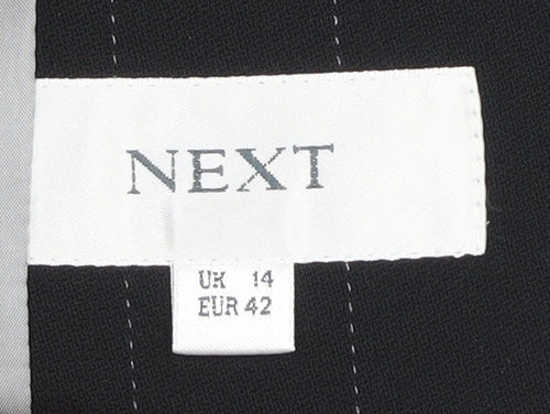 Next Women's Black Pinstripe Suit Jacket Size 14