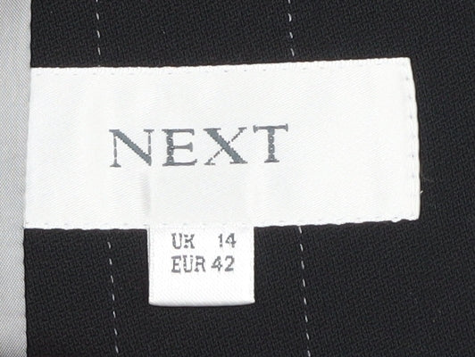 Next Women's Black Pinstripe Suit Jacket Size 14