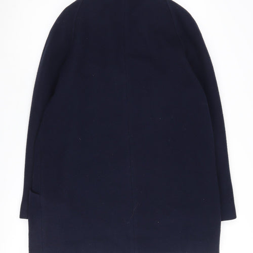 Hamells Women's Blue Wool Mid-Length Coat Size 12