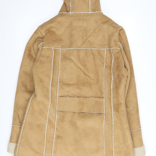 Per Una Women's Beige Duffle Coat, Size M, Winter Warmth