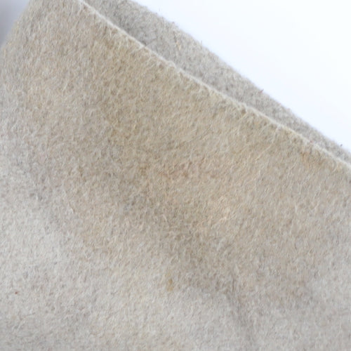 Wallis Women's Beige Pea Coat M with Button Detail