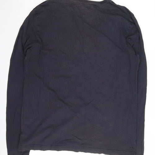 Tommy Hilfiger Unisex Black Jersey L T-Shirt Graphic Tee