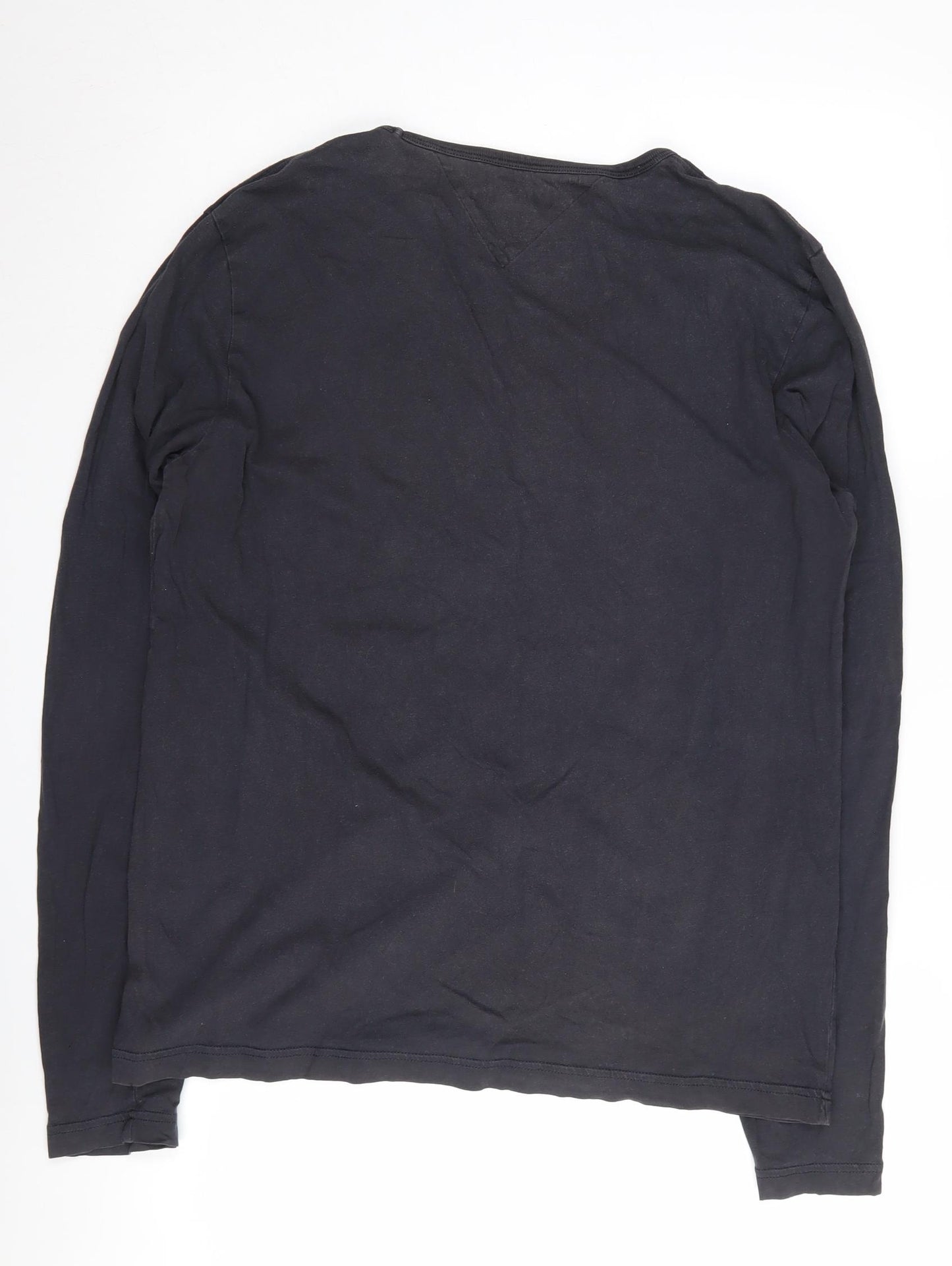 Tommy Hilfiger Unisex Black Jersey L T-Shirt Graphic Tee