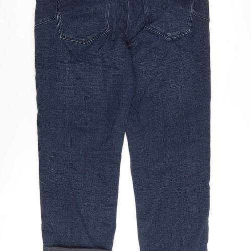 Next Women's Blue Cropped Slim Fit Jeans