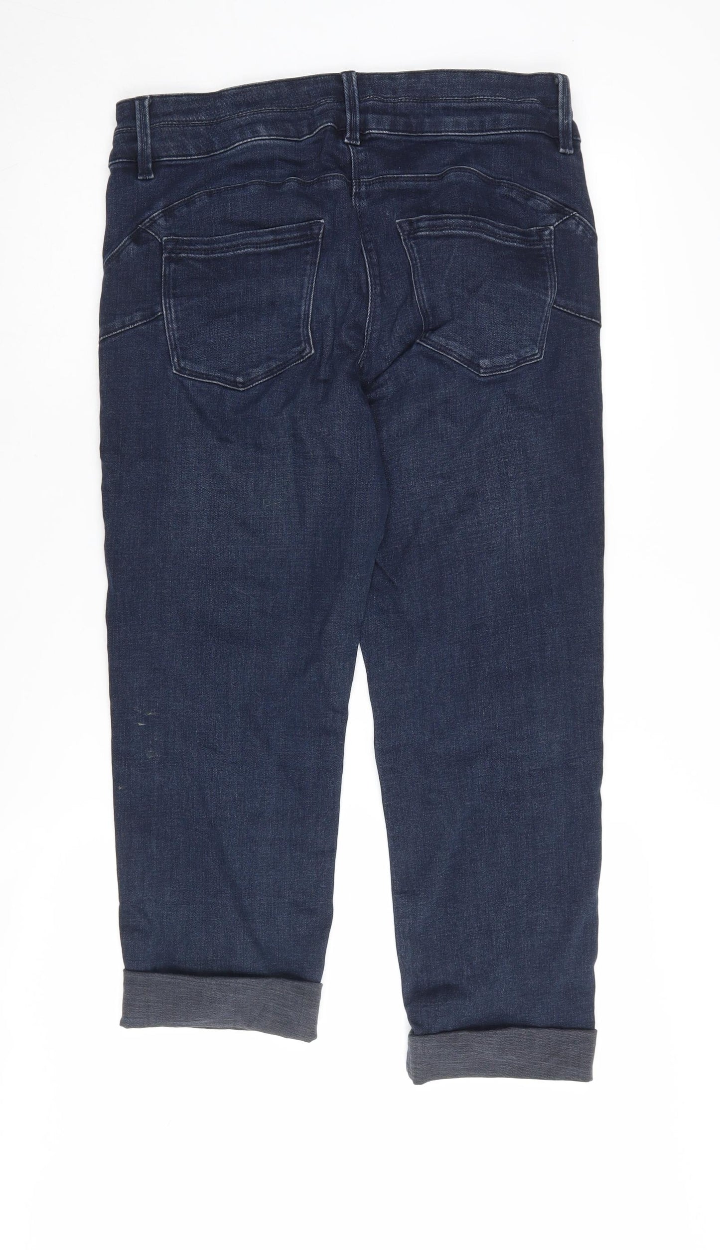 Next Women's Blue Cropped Slim Fit Jeans