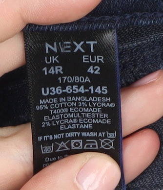 Next Women's Blue Cropped Slim Fit Jeans