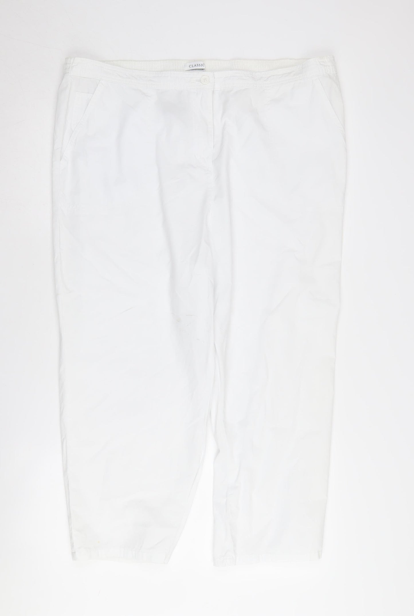 Marks and Spencer Women's White Trousers Size 20