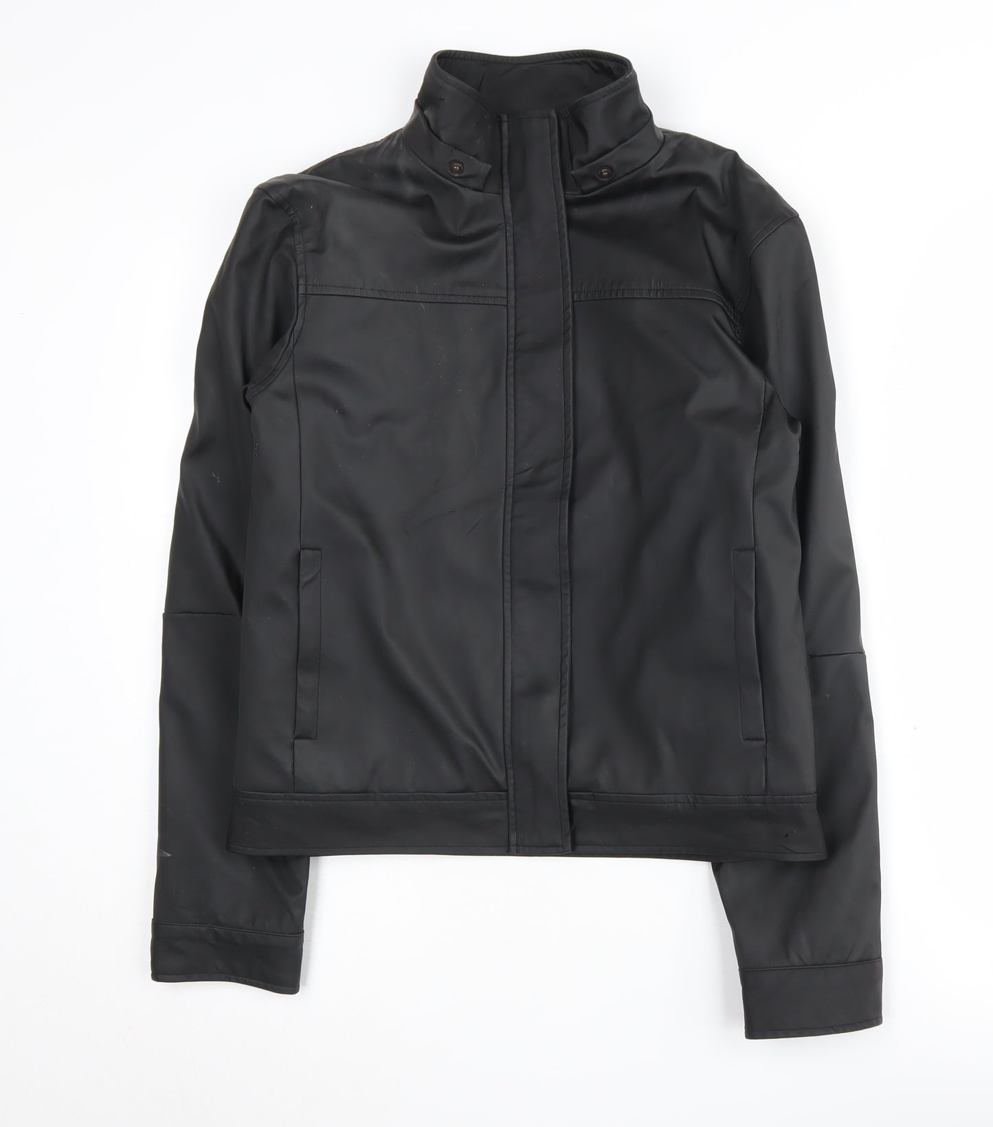 New Look Women's Black Motorcycle Jacket Size 10