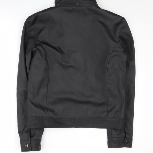 New Look Women's Black Motorcycle Jacket Size 10