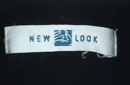 New Look Women's Black Motorcycle Jacket Size 10