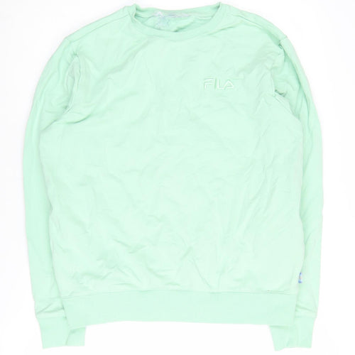 Fila Unisex Green Crew Neck Pullover Sweatshirt M