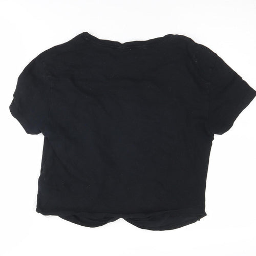 AllSaints Women's Black Crew Neck T-Shirt Medium