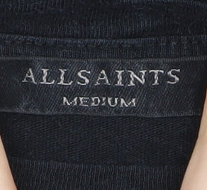 AllSaints Women's Black Crew Neck T-Shirt Medium