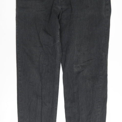 Next Men's Black Relaxed Straight Jeans 36W 34L