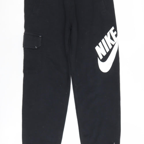 Nike Boys Black Jogger Skateboarding Trousers M 10-12 Yrs