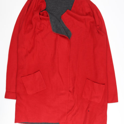 Roman Women's Red Cardigan, Size 18, Knit, Long Sleeve