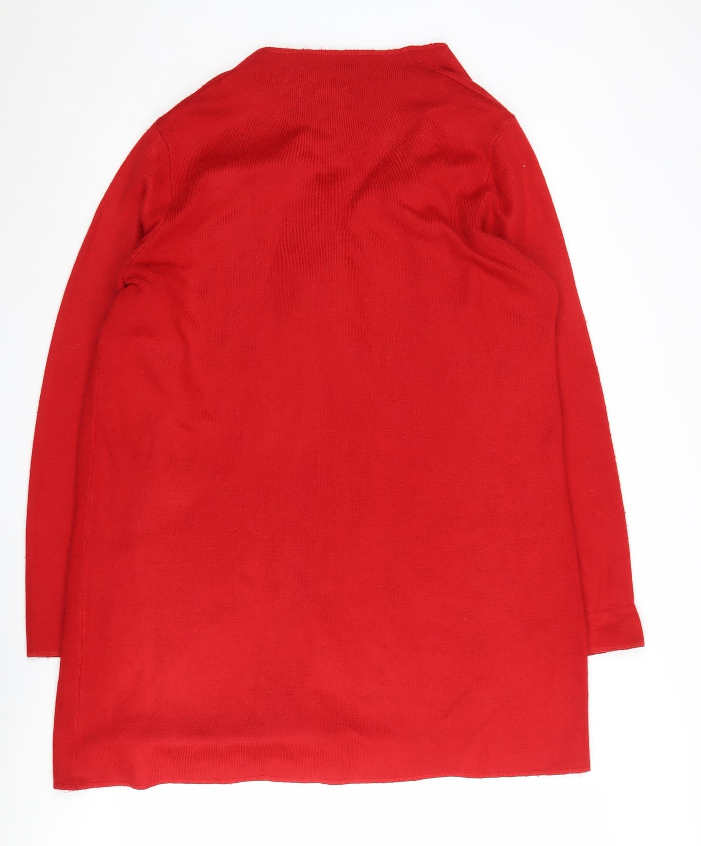 Roman Women's Red Cardigan, Size 18, Knit, Long Sleeve