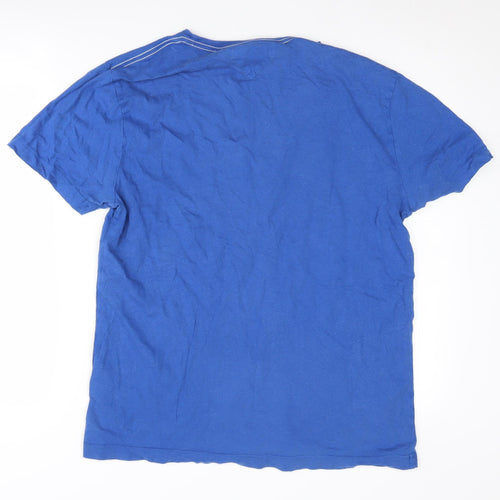 Tommy Hilfiger Men's Blue Graphic T-Shirt L