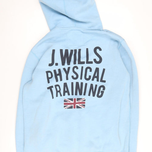 Jack Wills Men's Blue Pullover Hoodie Size L
